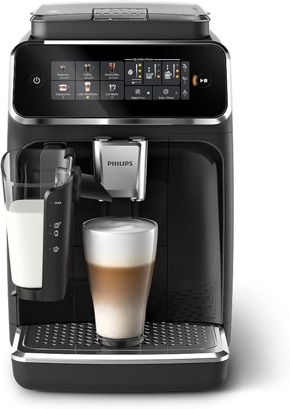 Philips 3300 Series Fully Automatic Espresso Machine with LatteGo, Gri