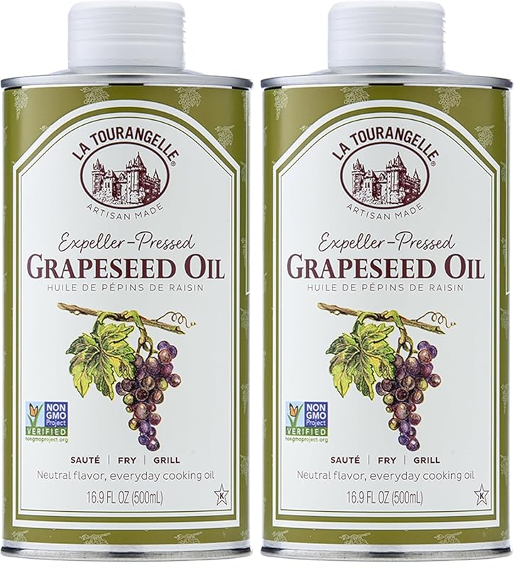La Tourangelle Expeller-Pressed Grapeseed Oil – High Heat Cooking & Ca