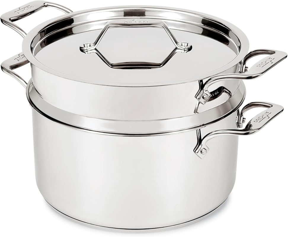 All-Clad 8 Qt Stainless Steel Multipot Stockpot with Insert & Lid, Ind