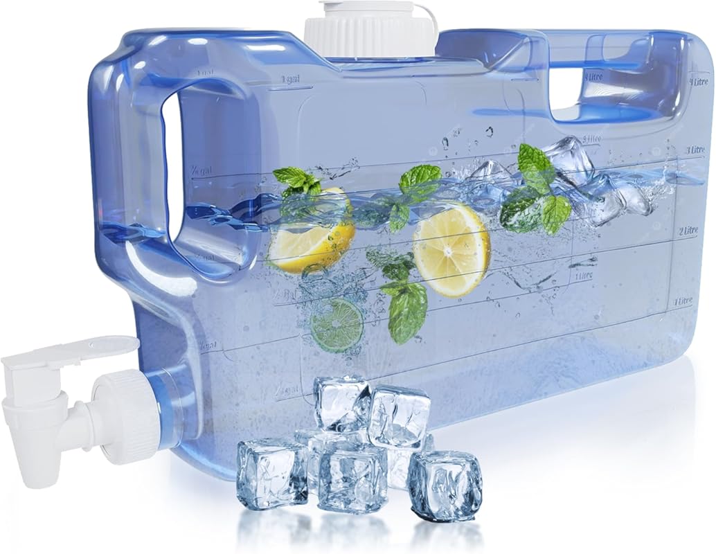 BPA-Free 1.1 Gallon Slim Refrigerator Water Dispenser, Leak-Proof Refi