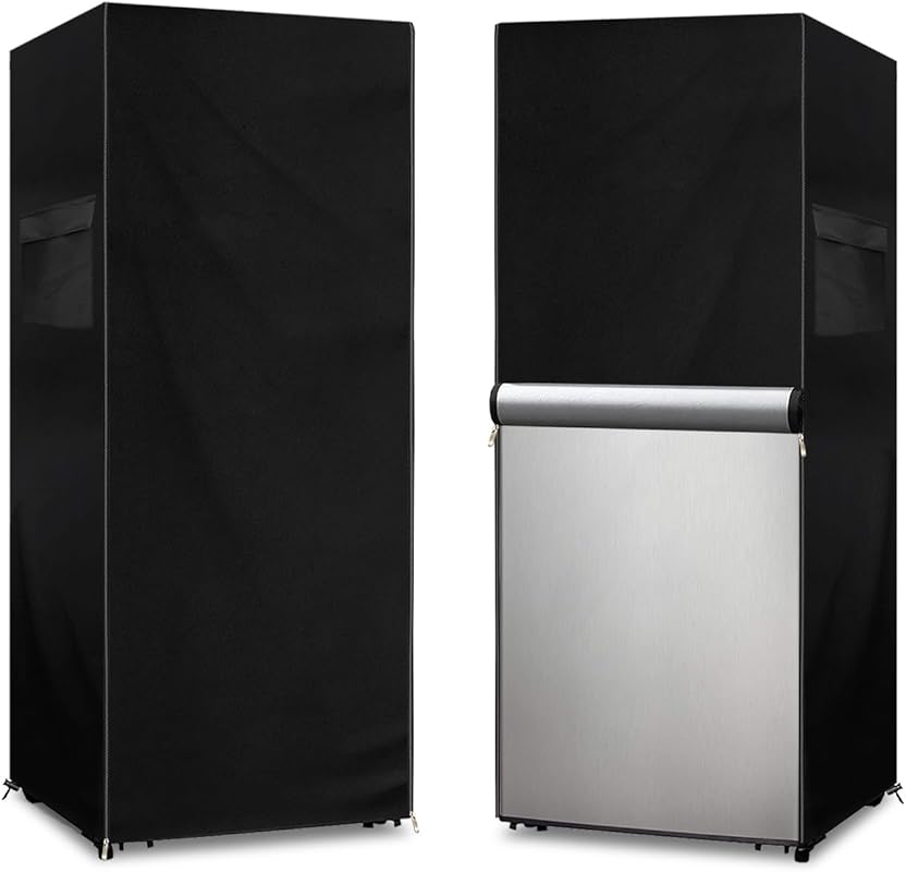 Heavy Duty 600D Waterproof Outdoor Refrigerator Cover for Upright Free