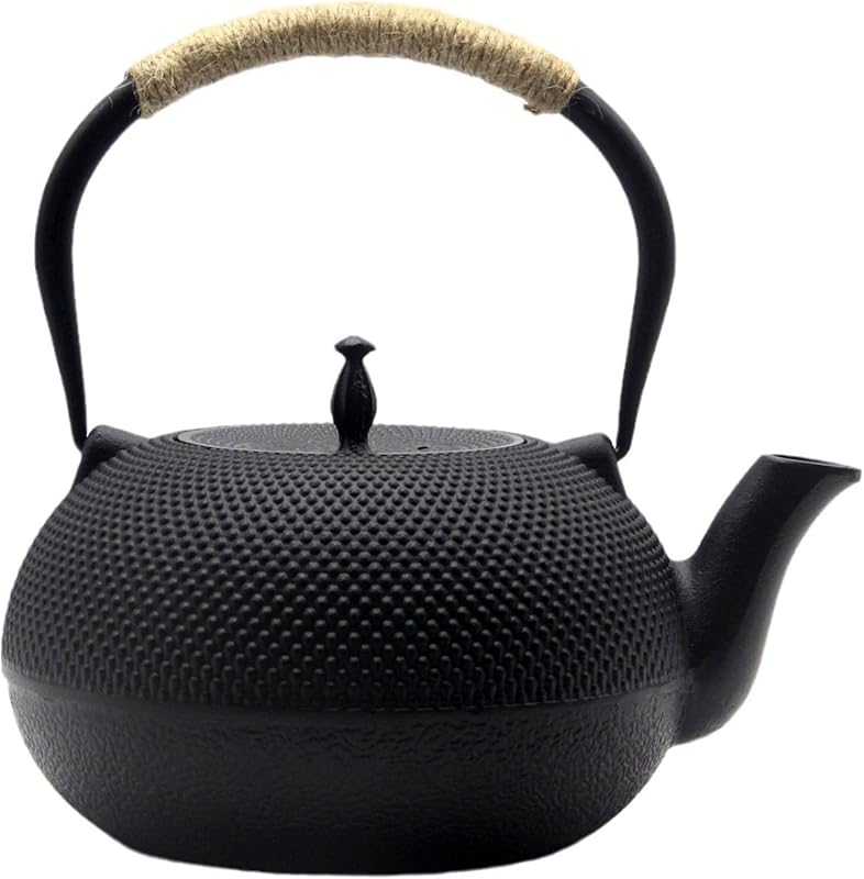 Large 60.9oz Cast Iron Tetsubin Teapot, Stovetop Safe Kettle with Stai
