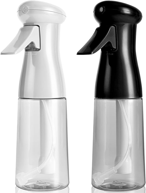 Bealee 2 Pack 6.8oz Continuous Spray Bottles, Ultra Fine Mist Mister f