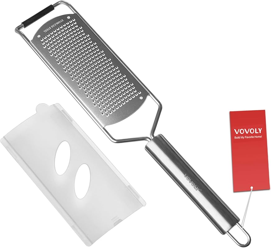 Fine Zester Grater with Razor-Sharp Stainless Steel Blade for Cheese, 