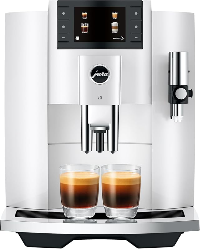 Jura E8 Automatic Coffee Machine: Luxurious Bean-to-Cup Espresso Maker