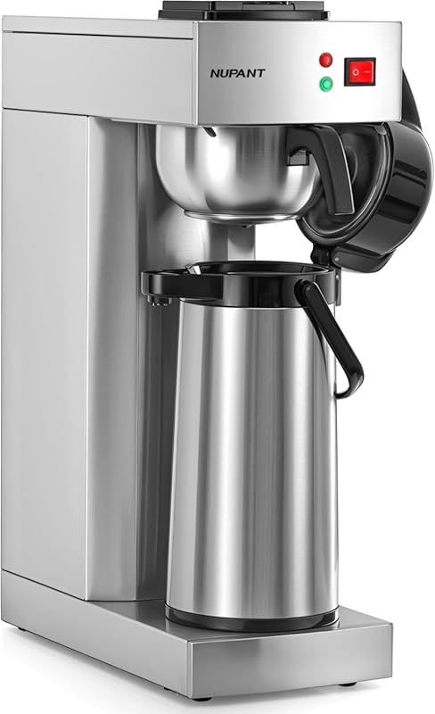 Commercial Airpot Coffee Brewer 2.2L (74oz) with 24H Insulated Thermal