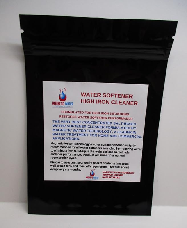 Water Softener Iron Cleaner & Restorer: One-Shot Packet for High Iron 