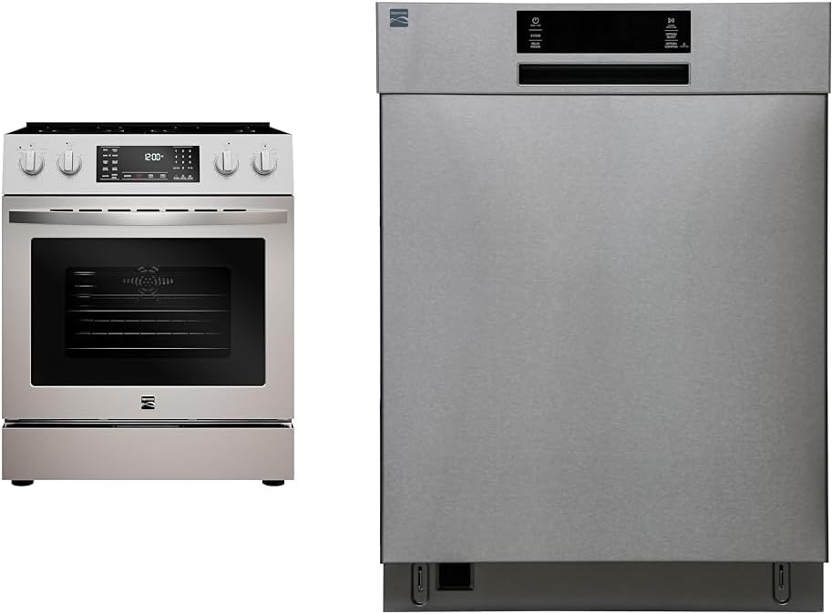 Kenmore Stainless Steel Appliance Package: Electric Range with Air Fry