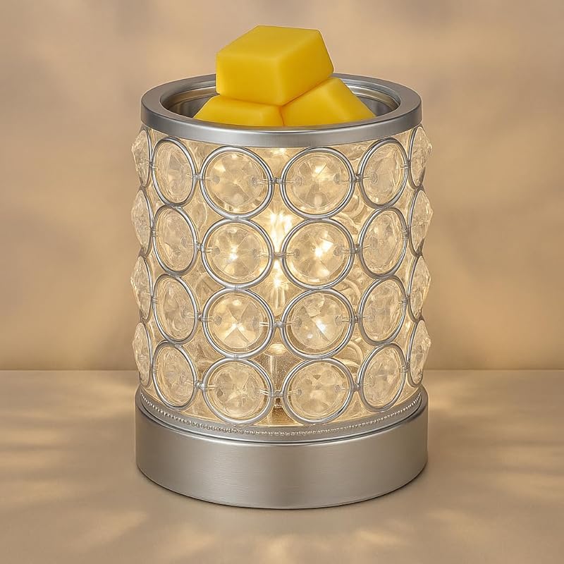 Leyoue Elegant Crystal Electric Wax Melt Warmer, Bulb Heating for Quic