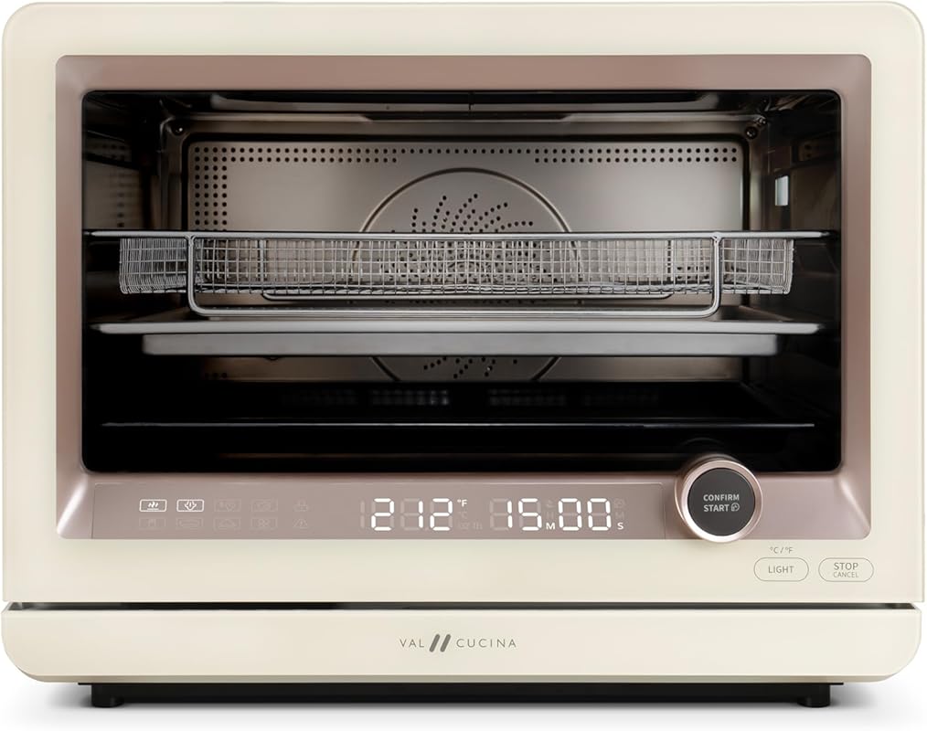 VAL CUCINA 7-in-1 Countertop Steam Convection Oven with Air Fry, Sous 
