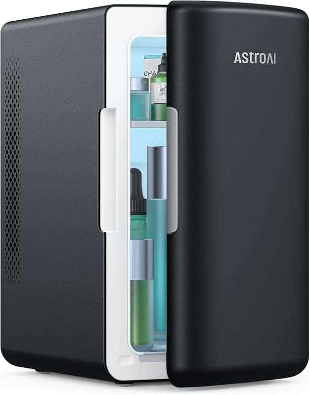 AstroAI Mini Fridge 2.0 Gen 6 Liter/8 Can Portable Skincare Cooler & W