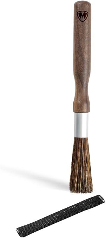 MAGNET Professional Coffee Grinder Cleaning Brush with Walnut Handle, 