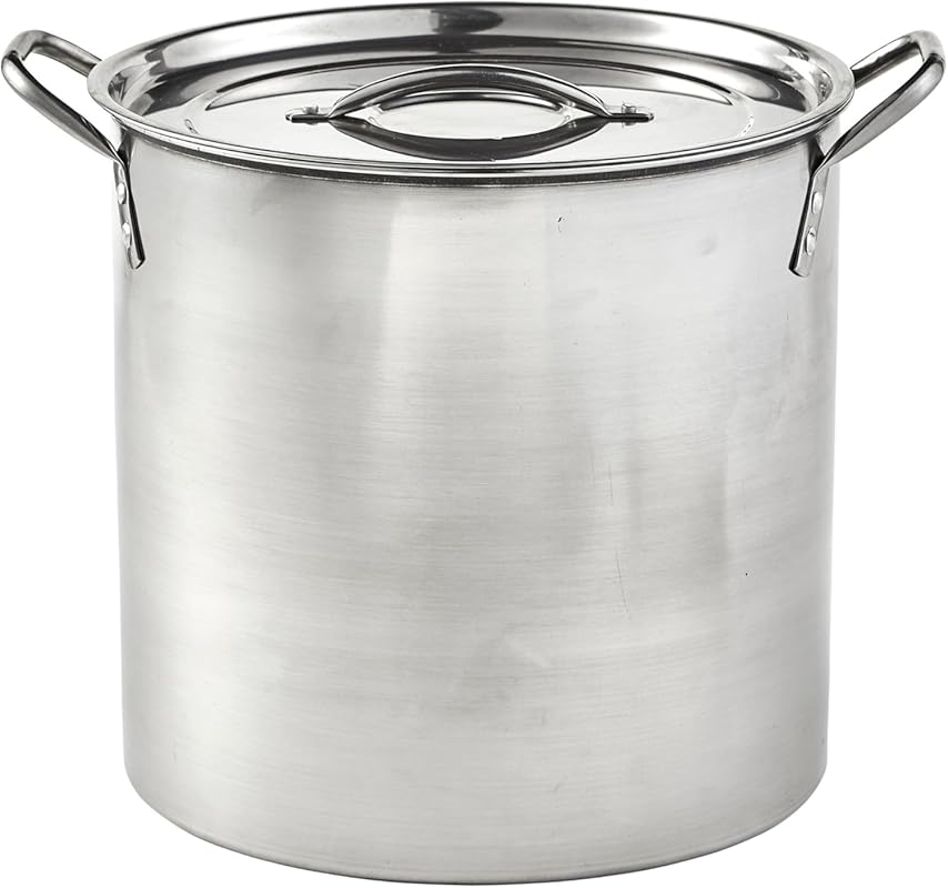 IMUSA 16Qt Stainless Steel Stock Pot with Lid, Large Cooking Pot for S