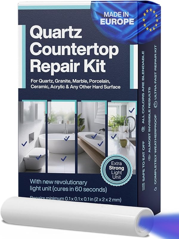Clear Quartz Countertop Repair Kit for Granite, Marble & Porcelain – P