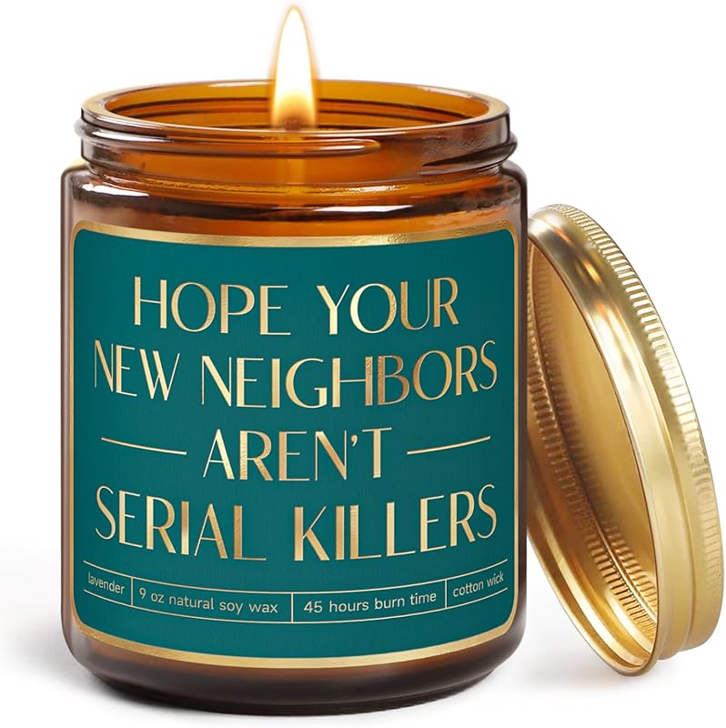 Funny Housewarming Candle Gift for New Home, Homeowner, Neighbor, Coup