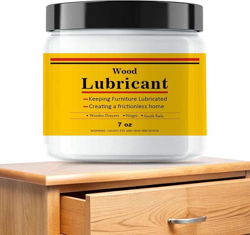 Upgrade 7oz Multi-Purpose Semi-Paste Wood Wax & Lubricant for Drawers,