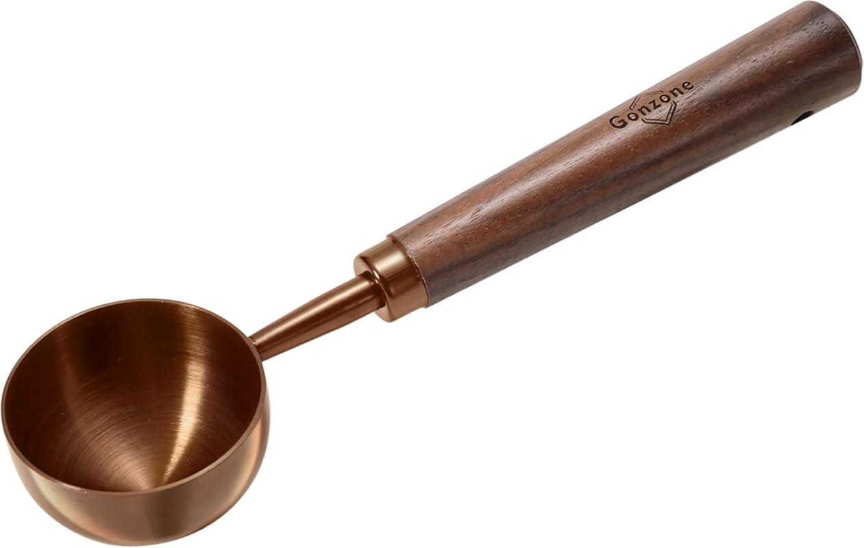 Vintage Rose Gold Coffee Measuring Spoon, 304 Stainless Steel with Wal