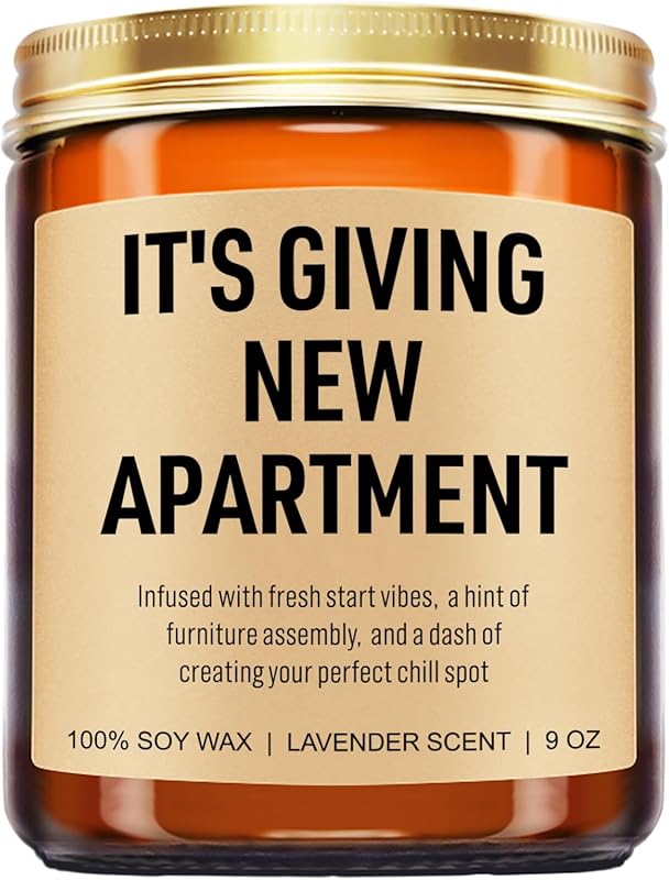 Funny Housewarming Candle 9 oz Gift for New Homeowners, Apartments, Me