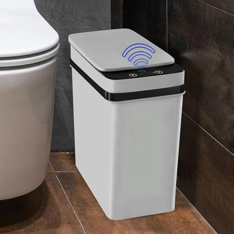 Possolutions 2.3 Gallon Automatic Touchless Motion Sensor Trash Can, C