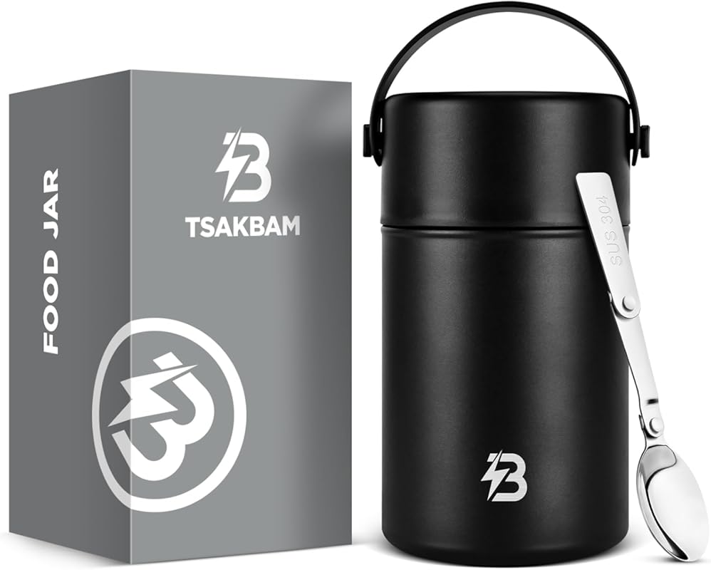 35 oz Wide Mouth Insulated Hot Food Jar with Spoon, Leakproof Lunch Co