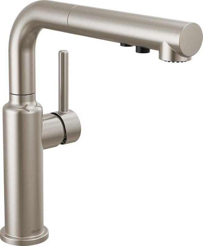 Delta Daneri Modern Pull-Out Sprayer Kitchen Faucet, Single Handle, Br