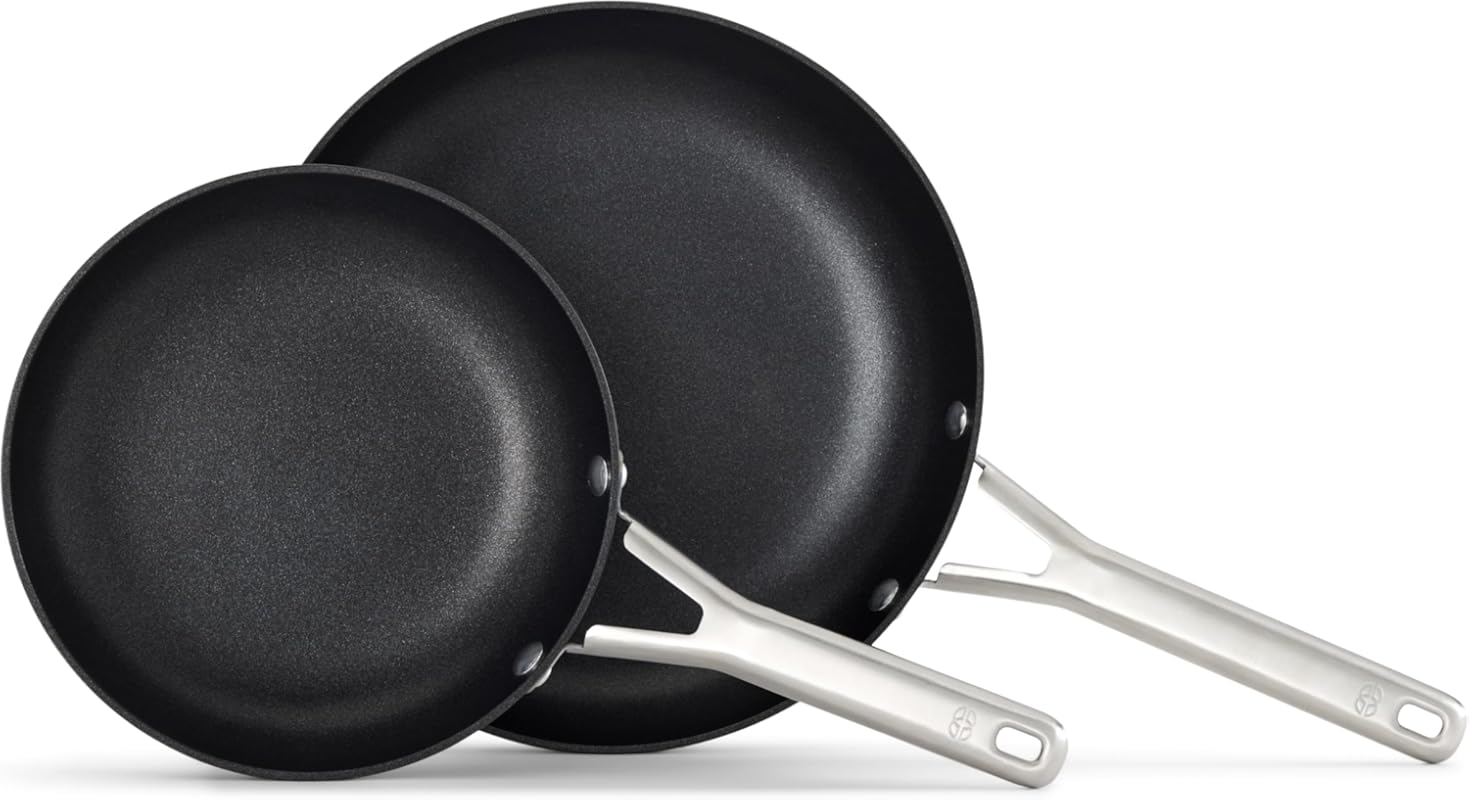 Calphalon Hard-Anodized Nonstick Frying Pan Set: 8-inch and 10-inch Sk