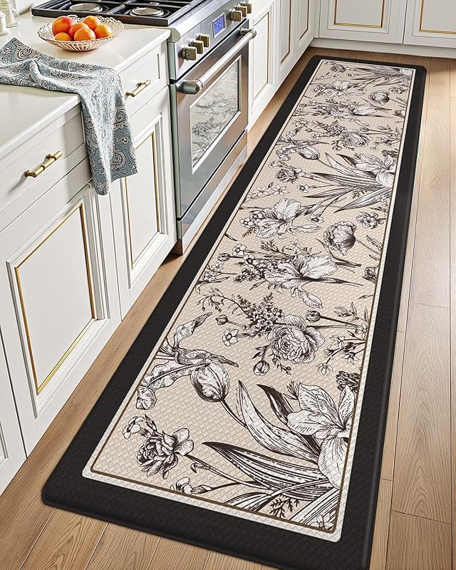 LUMI Anti-Fatigue Kitchen Mat: Cushioned, Padded, Waterproof Runner fo