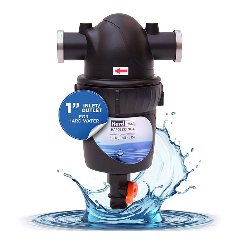 Hardless NG4 Whole House Salt-Free Water Filter Softener Reduces Limes