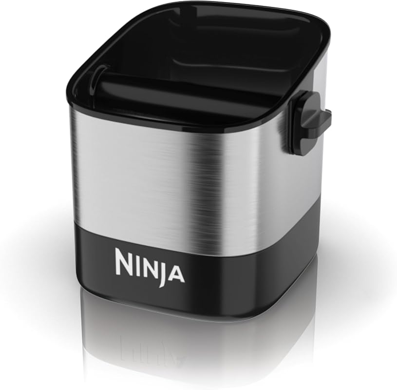 Ninja Luxe Café XSKKNOCKBOX: Mess-Free Espresso Knock Box with Non-Sli