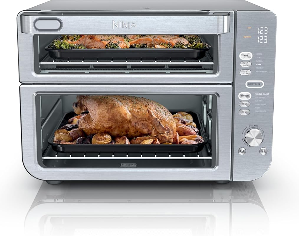 Ninja Double Stack XL Air Fryer Toaster Oven DCT601, 12-in-1, Smart Fi