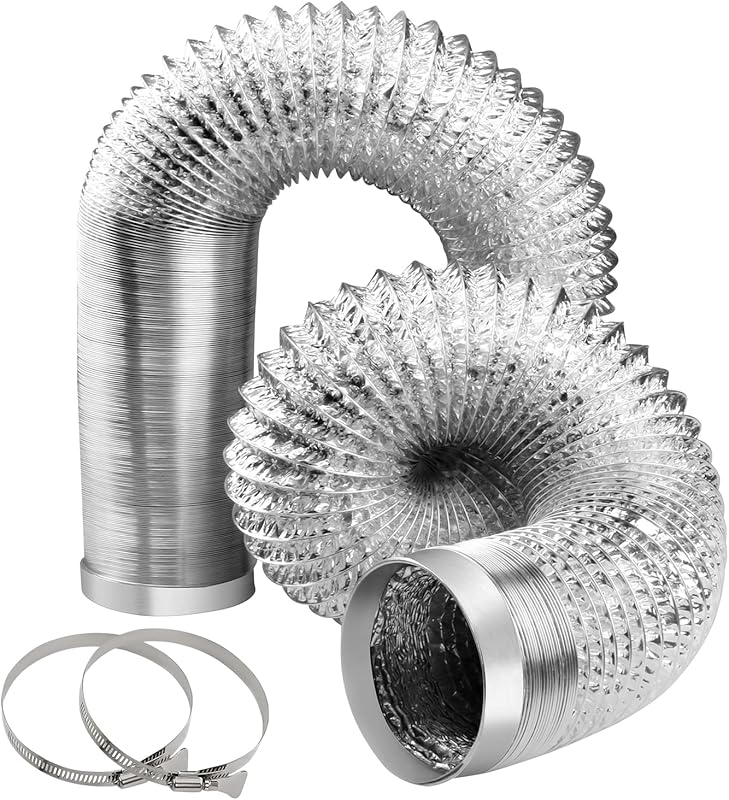 Heavy-Duty 4-Inch Flexible Aluminum Dryer Vent Hose, 26FT Four-Layer D