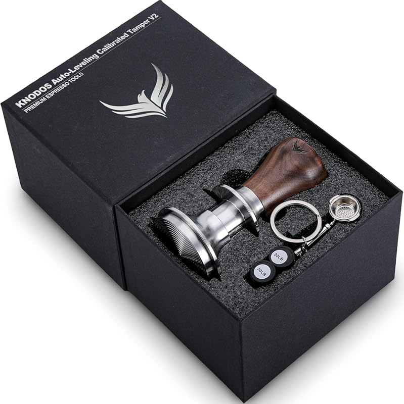 54mm Espresso Tamper for Breville Machines, Auto-Leveling 30lb Spring