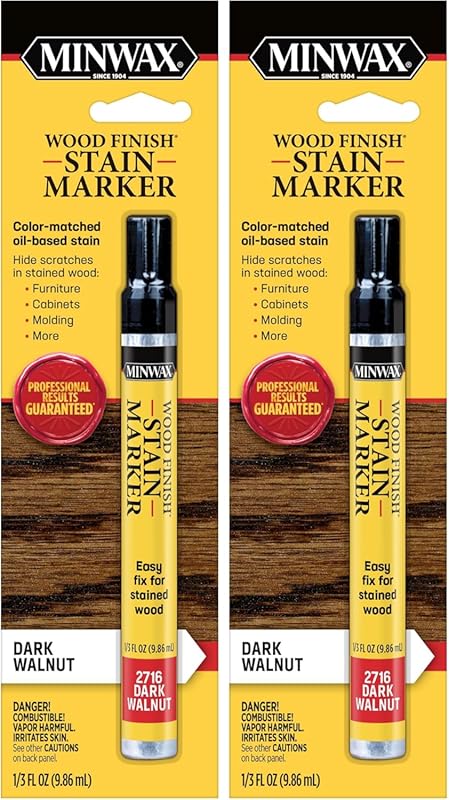 Minwax 63487000 Dark Walnut Wood Finish Stain Marker for Touch-Ups, Pa