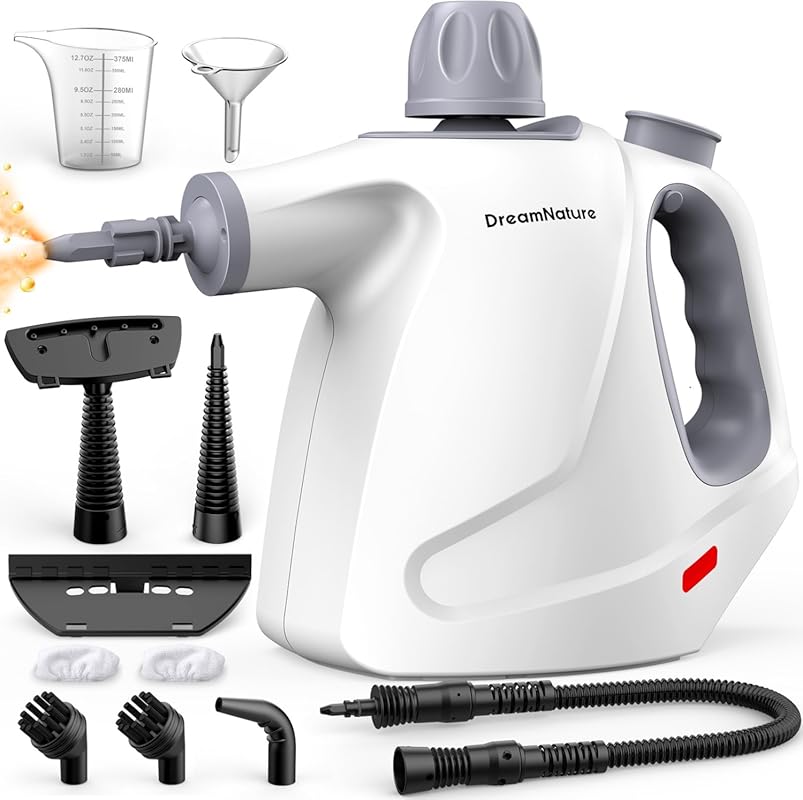 Multi-Surface Handheld Pressurized Portable Steam Cleaner with 11 Acce