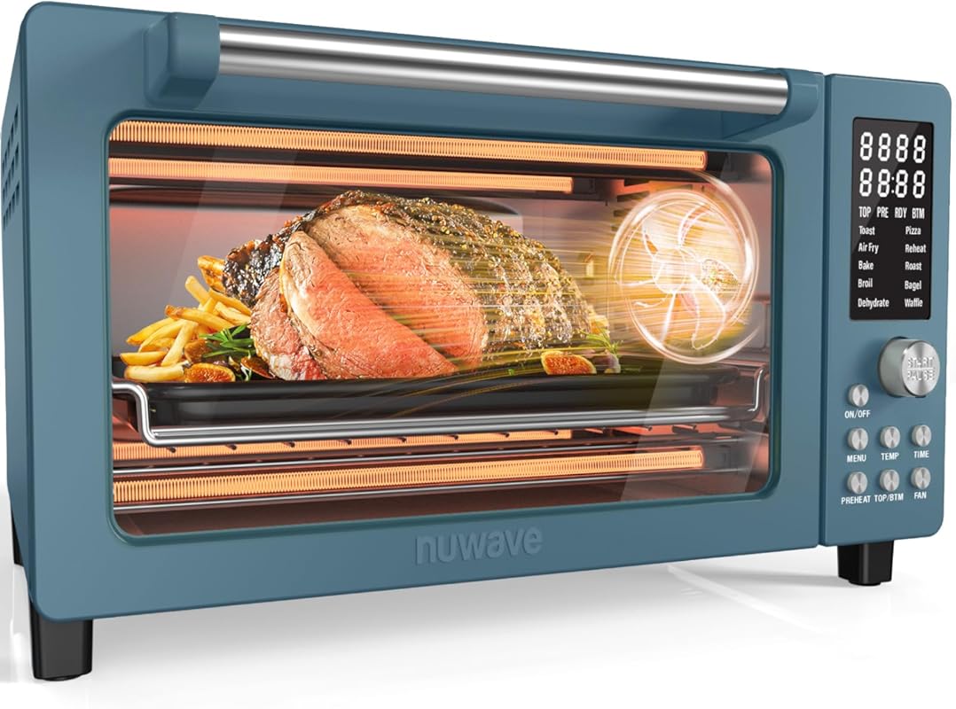 Nuwave Bravo Pro Smart Air Fryer Toaster Oven Combo, 21QT Convection, 