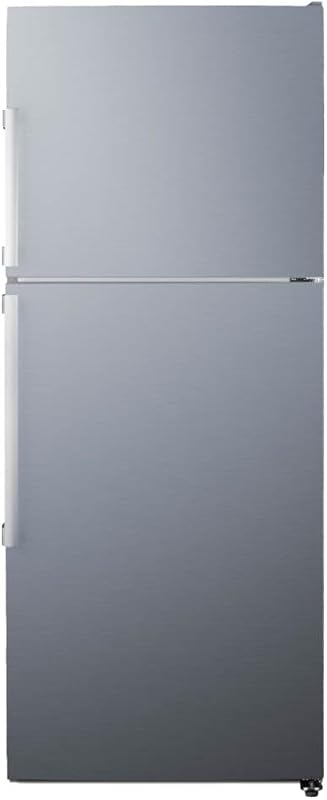 Summit 28" Counter-Depth Refrigerator Freezer with Icemaker, Stainless