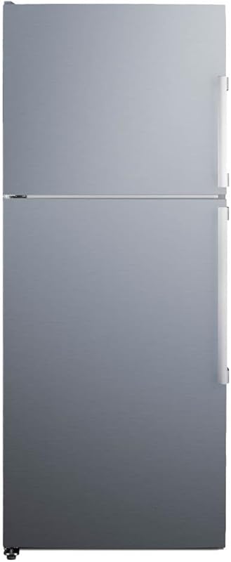 Summit 28" Counter-Depth Refrigerator Freezer, Icemaker, Stainless Ste