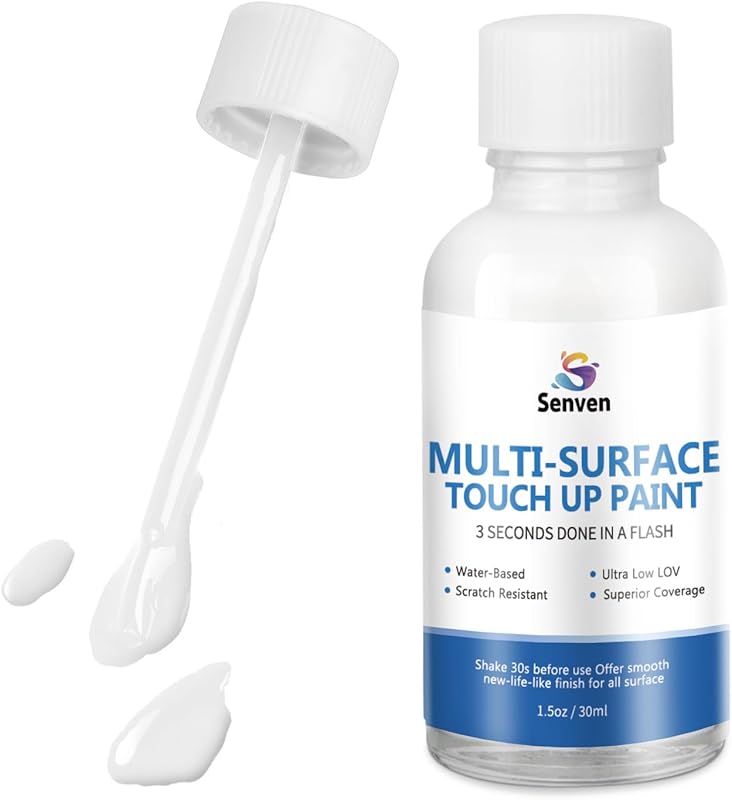 High-Gloss White Multi-Surface Touch Up Paint Pen 1.5 Fl Oz. Fast Scra