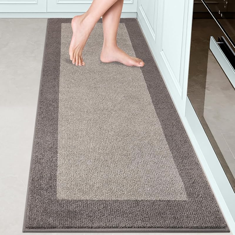 Machine Washable Kitchen Runner Rug 24x70, Non-Slip Absorbent Floor Ma