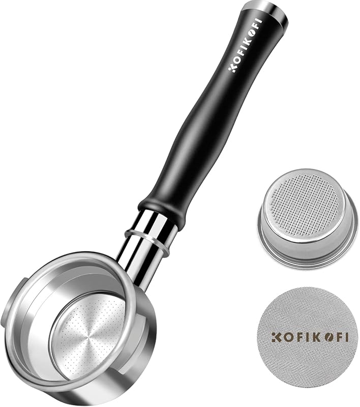 58mm Bottomless Portafilter (2 Ears) for E61, Flair 58, ECM, Rocket; 1