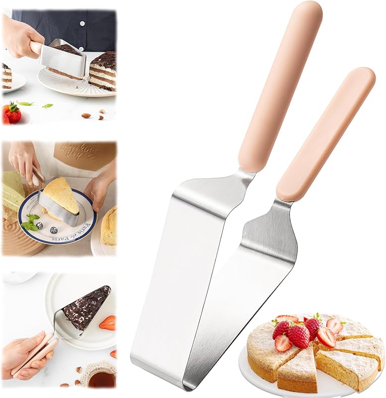 Suuker Stainless Steel Adjustable Cake Cutter & Server with Double Han