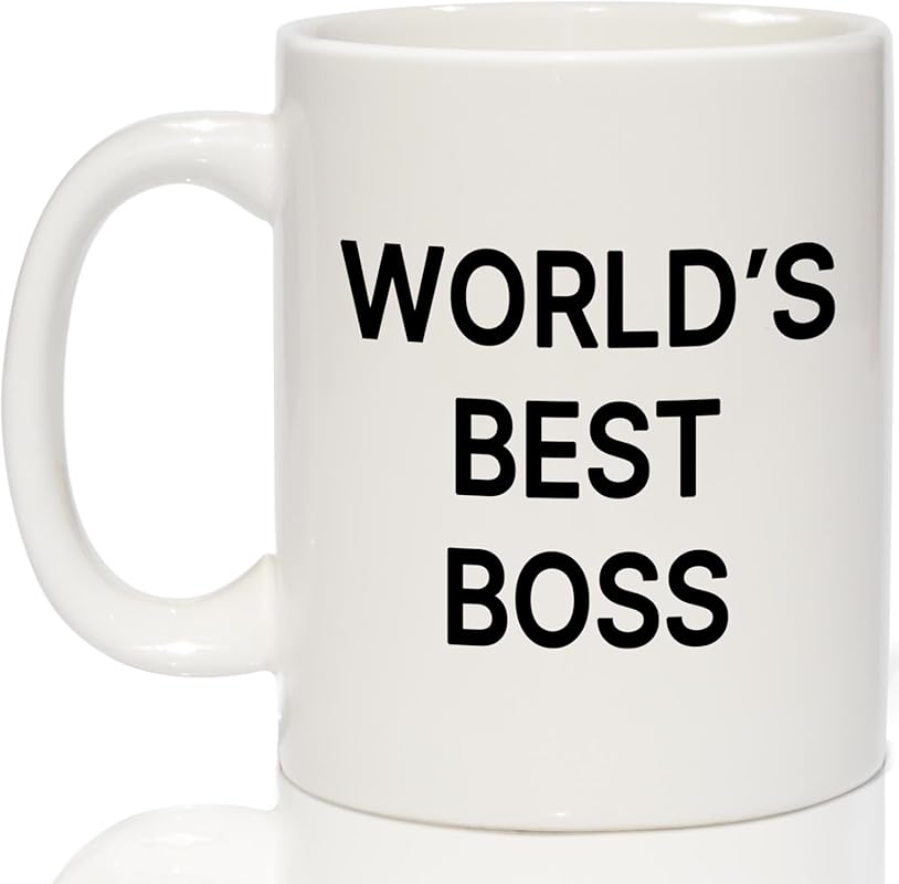 Breezy Valley World's Best Boss 11oz Funny Coffee Mug, Gift for Men, W