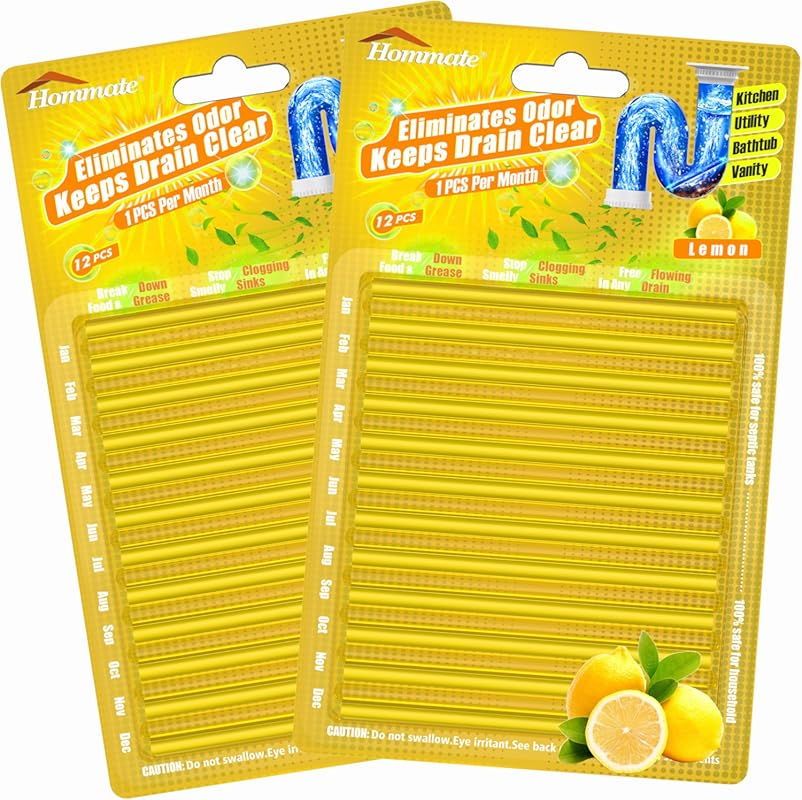 Drain Sticks for Preventing Clogs and Eliminating Smelly Odors - Keep