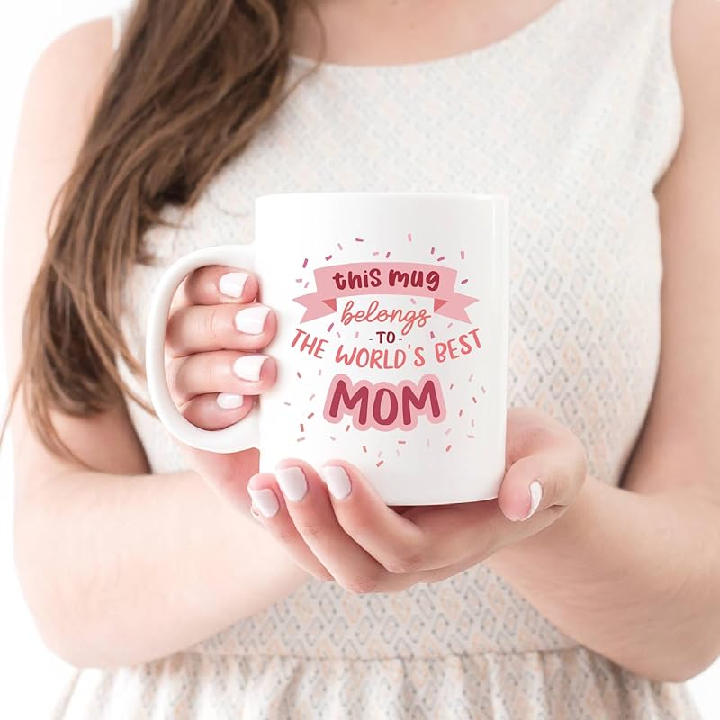 Funny 'World's Best Mom' Ceramic Coffee Mug, Ideal Mother's Day, Birth