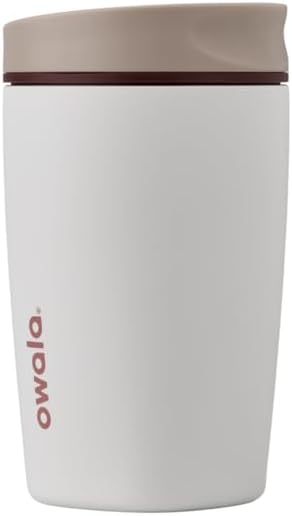 Owala SmoothSip Slider Insulated Stainless Steel Coffee Tumbler, 12 oz