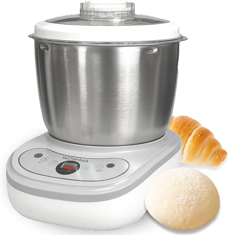 7L Large Capacity Electric Dough Mixer with Ferment Function, 304 Stai