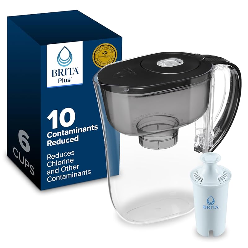 Brita Small 6-Cup Metro Water Filter Pitcher - Includes 1 BritaPlus Fi