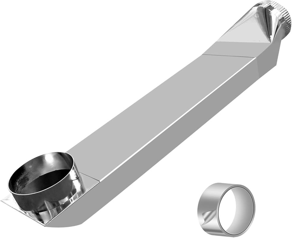 UD48S 4-Inch Stainless Steel Telescoping Dryer Vent Kit, 90-Degree, 26