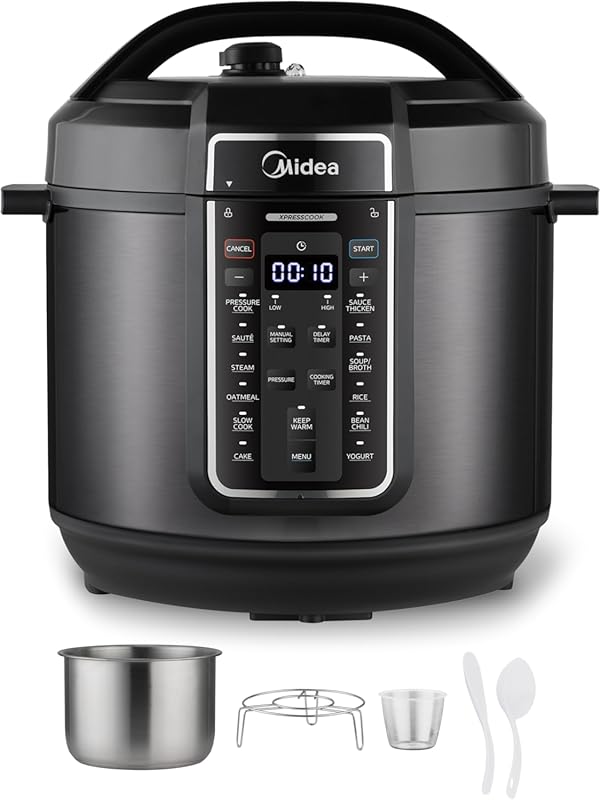 Midea 12-in-1 Electric Pressure Cooker, 8 Quart Multi-Functional Slow