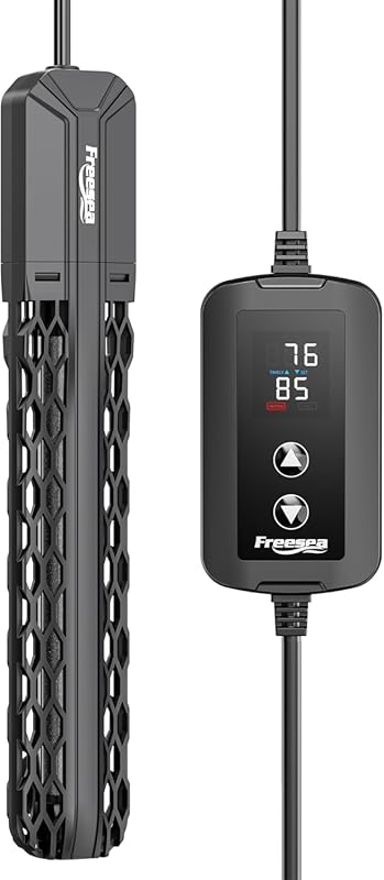 FREESEA Multi-Wattage Submersible Aquarium Heater: Over-Temp & Off-Wat
